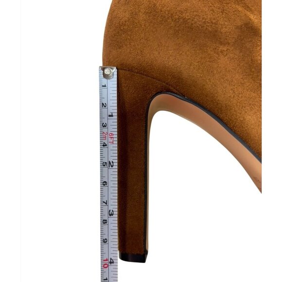 NINE WEST / Gotcha-2 / Brown / Suede / Platform / Knee-High / Boots With Stilett - Picture 5 of 6